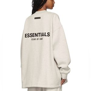 Essentials Off-White Relaxed Sweatshirt